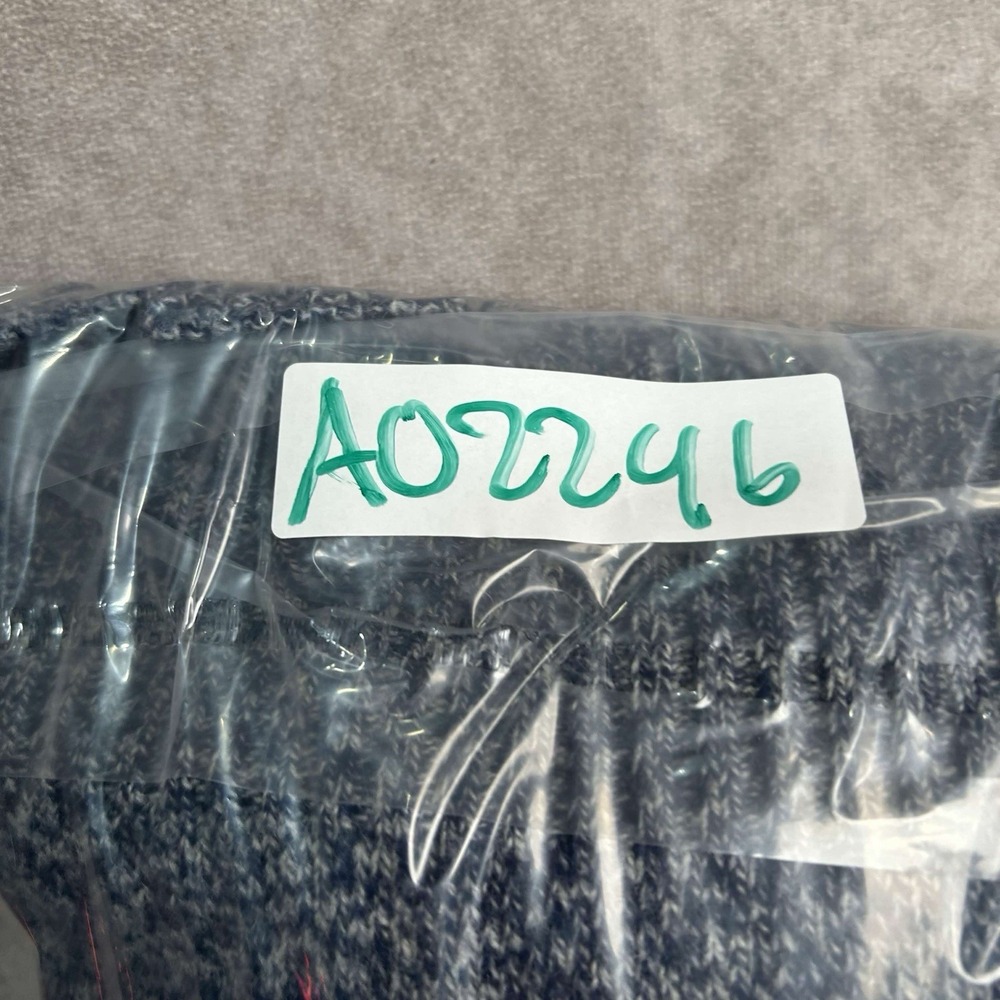 J Crew 100% Lambswool Wool Sweater Marled Blue Knit Crewneck Men's XL Preppy - Picture 6 of 6